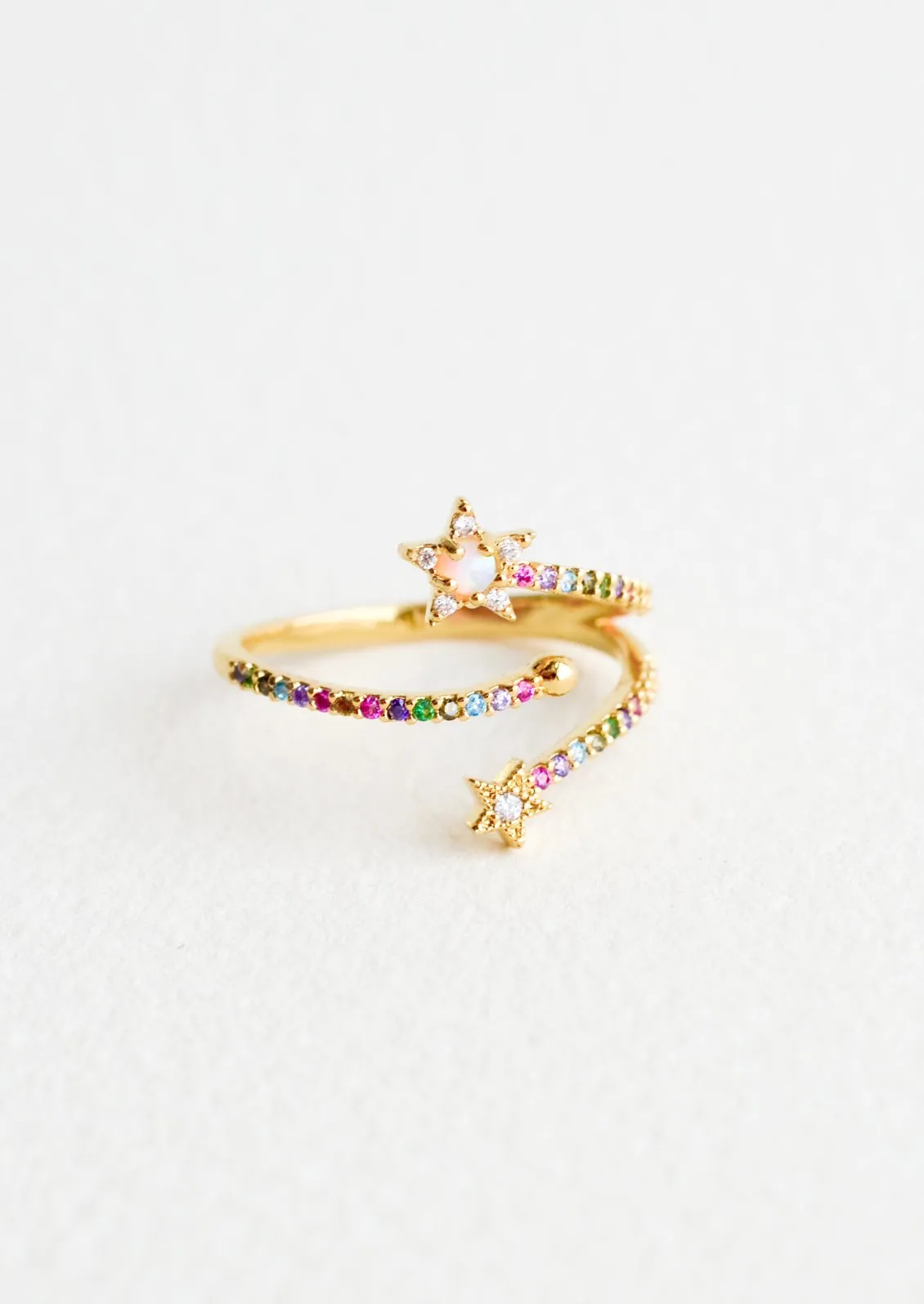 🌈 Rainbow Star Ring Tai Jewelry