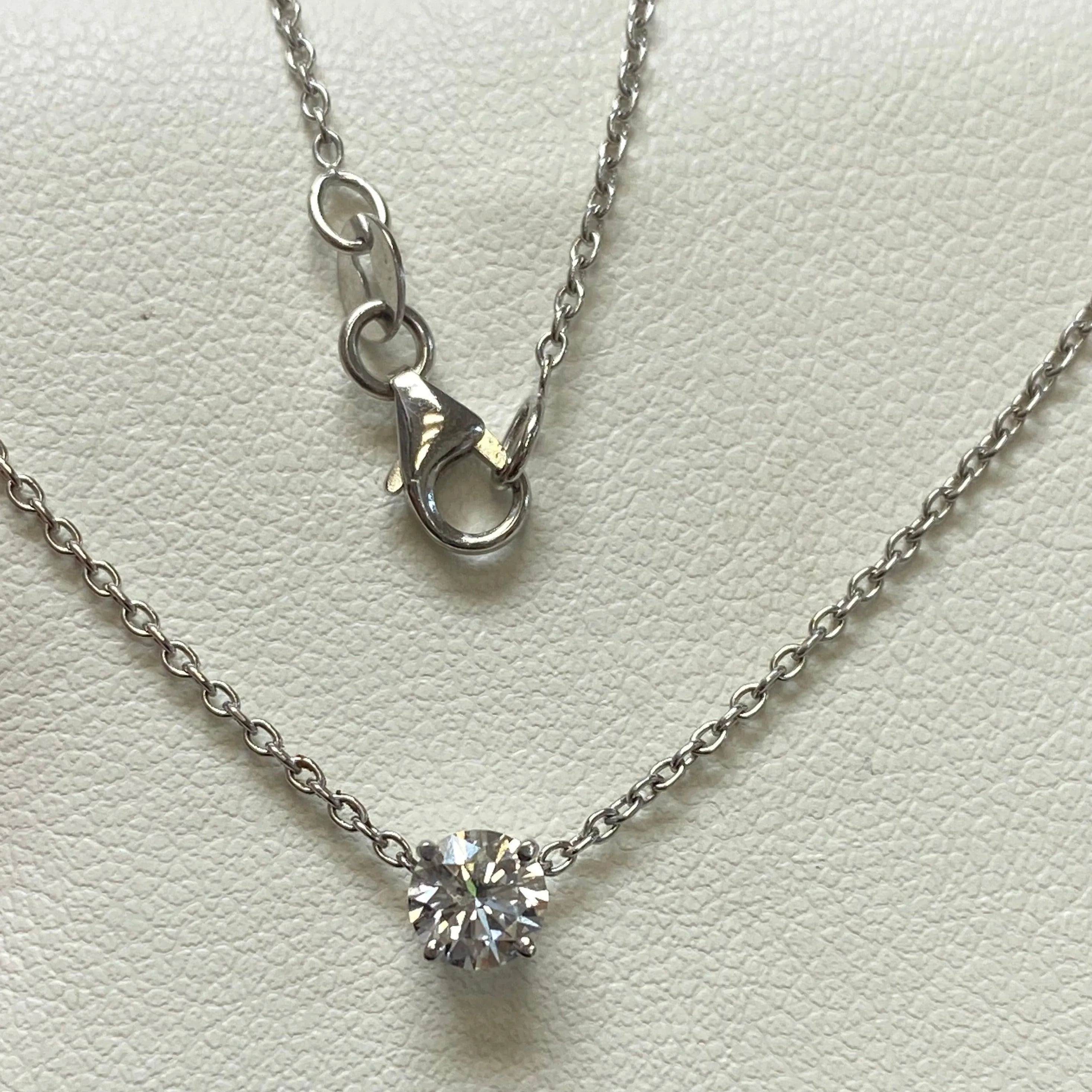 0.35 CT LAB DIAMOND SOLITAIRE PENDANT