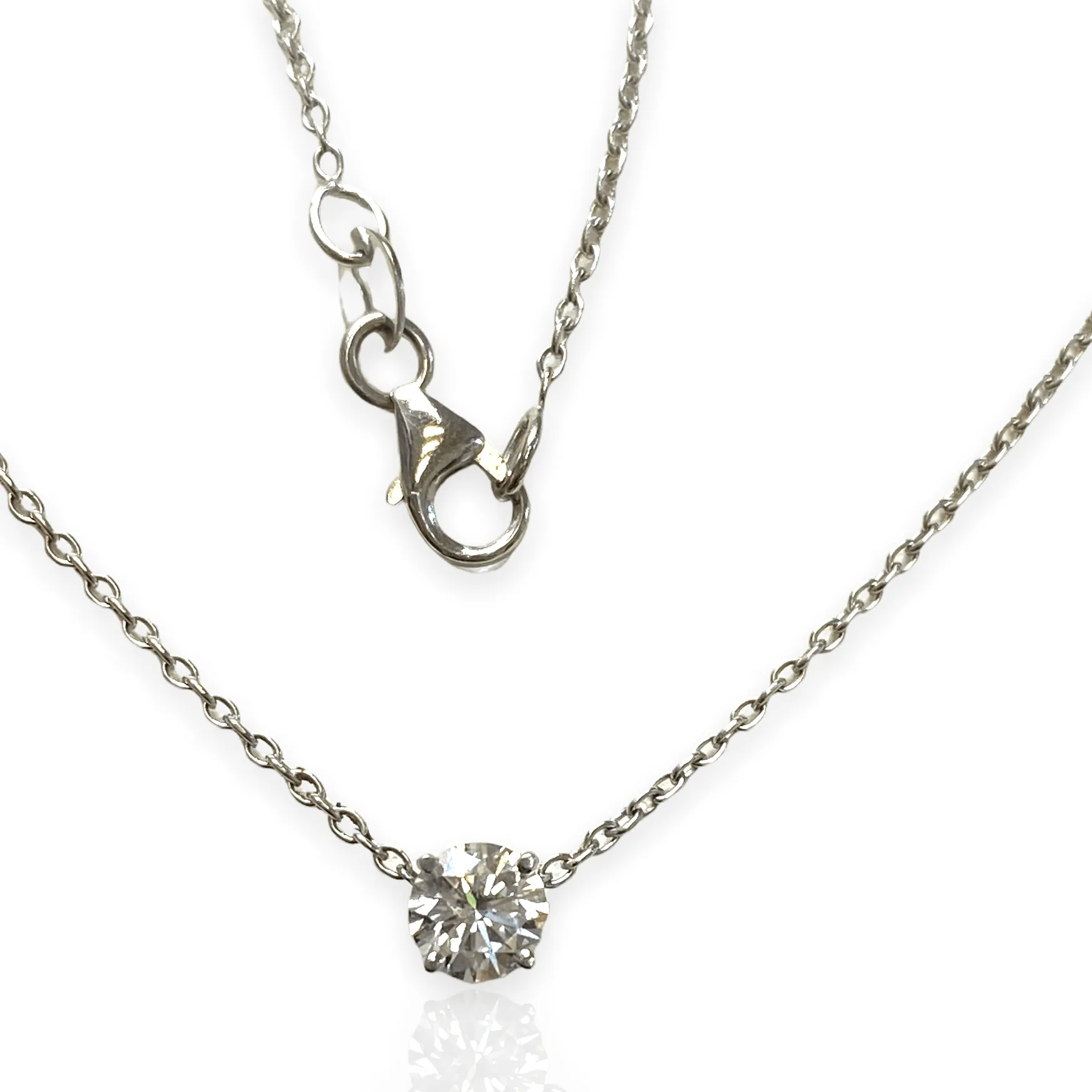 0.35 CT LAB DIAMOND SOLITAIRE PENDANT