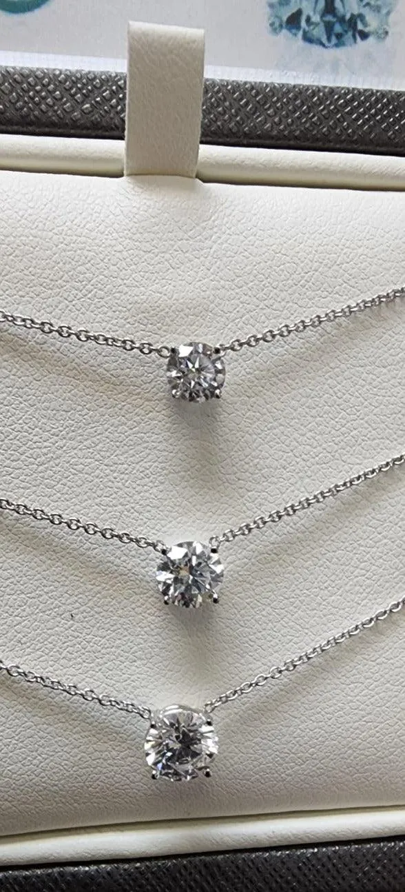 0.35 CT LAB DIAMOND SOLITAIRE PENDANT