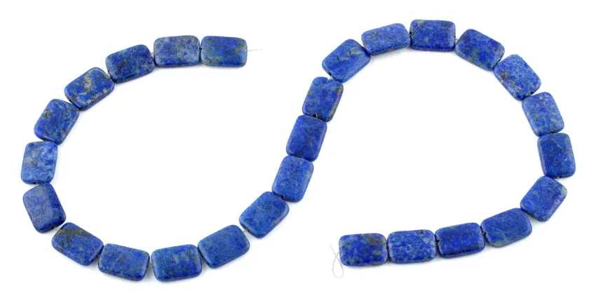 10x14MM Lapis Thin Tube Gemstone Beads