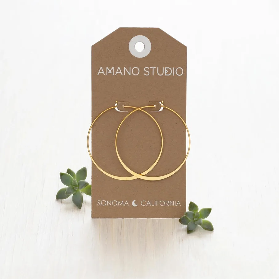 2" Classic Hoop Earrings -