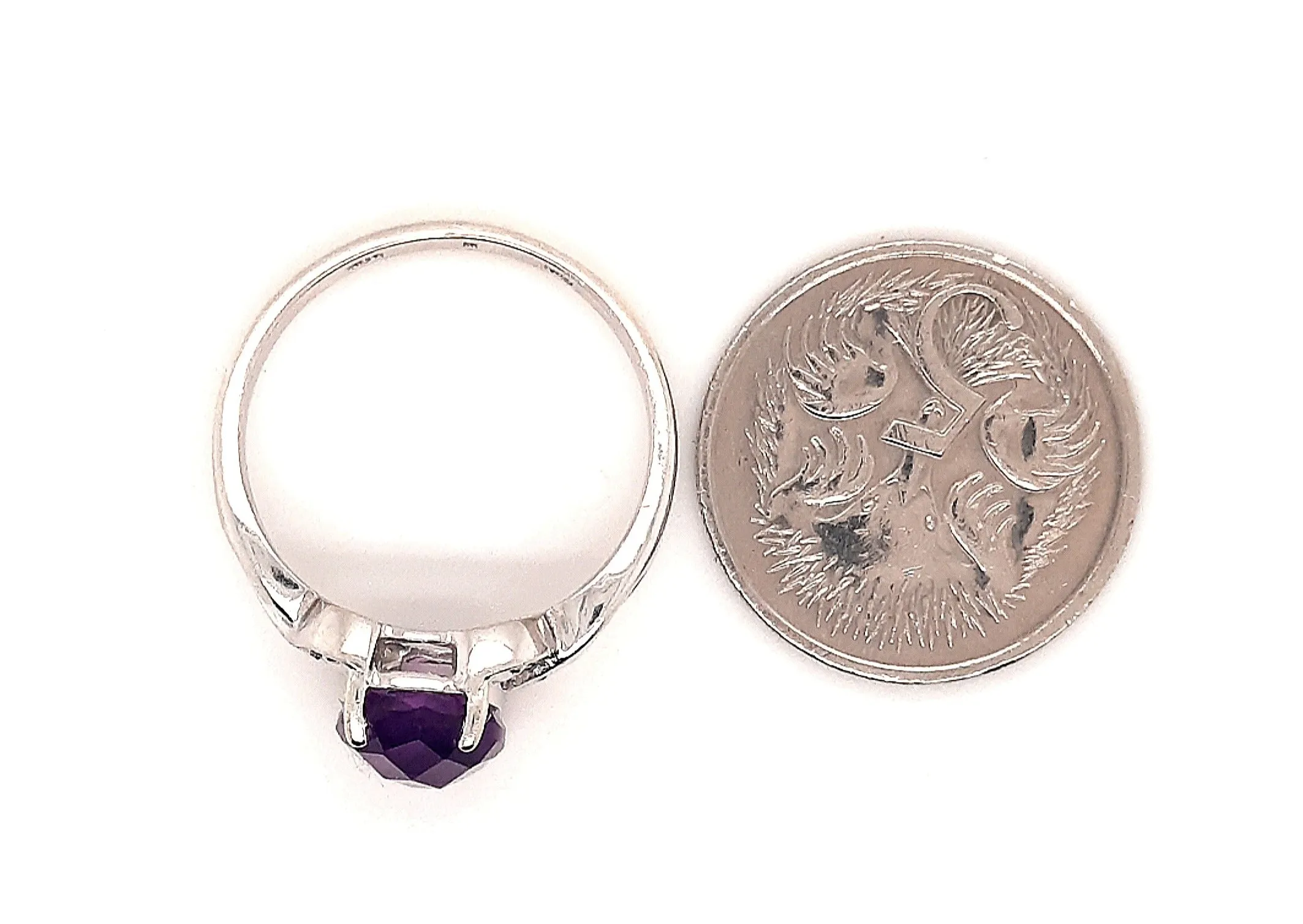 Amethyst 9ct White Gold Ring