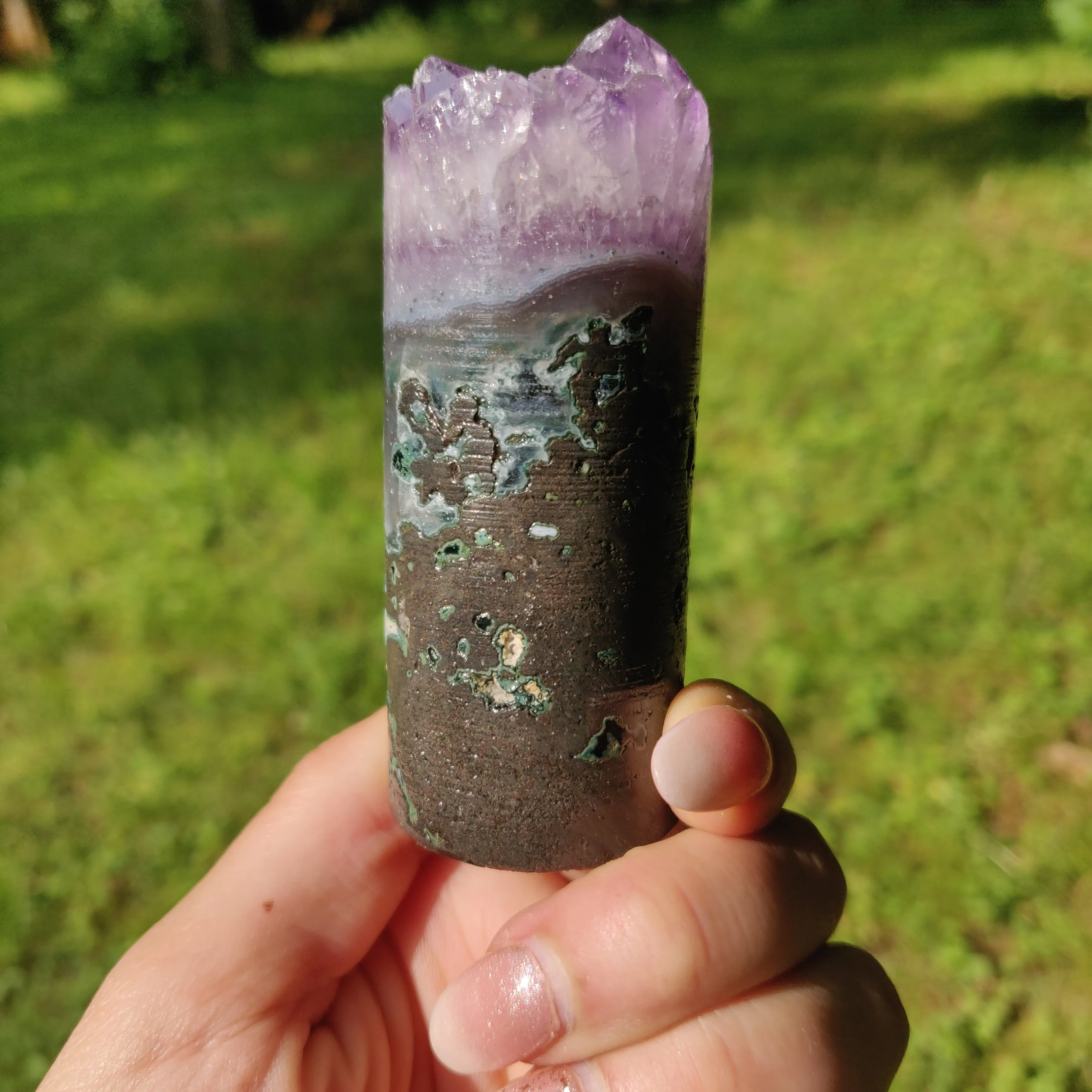 Amethyst Druzy Cylinder (#5)