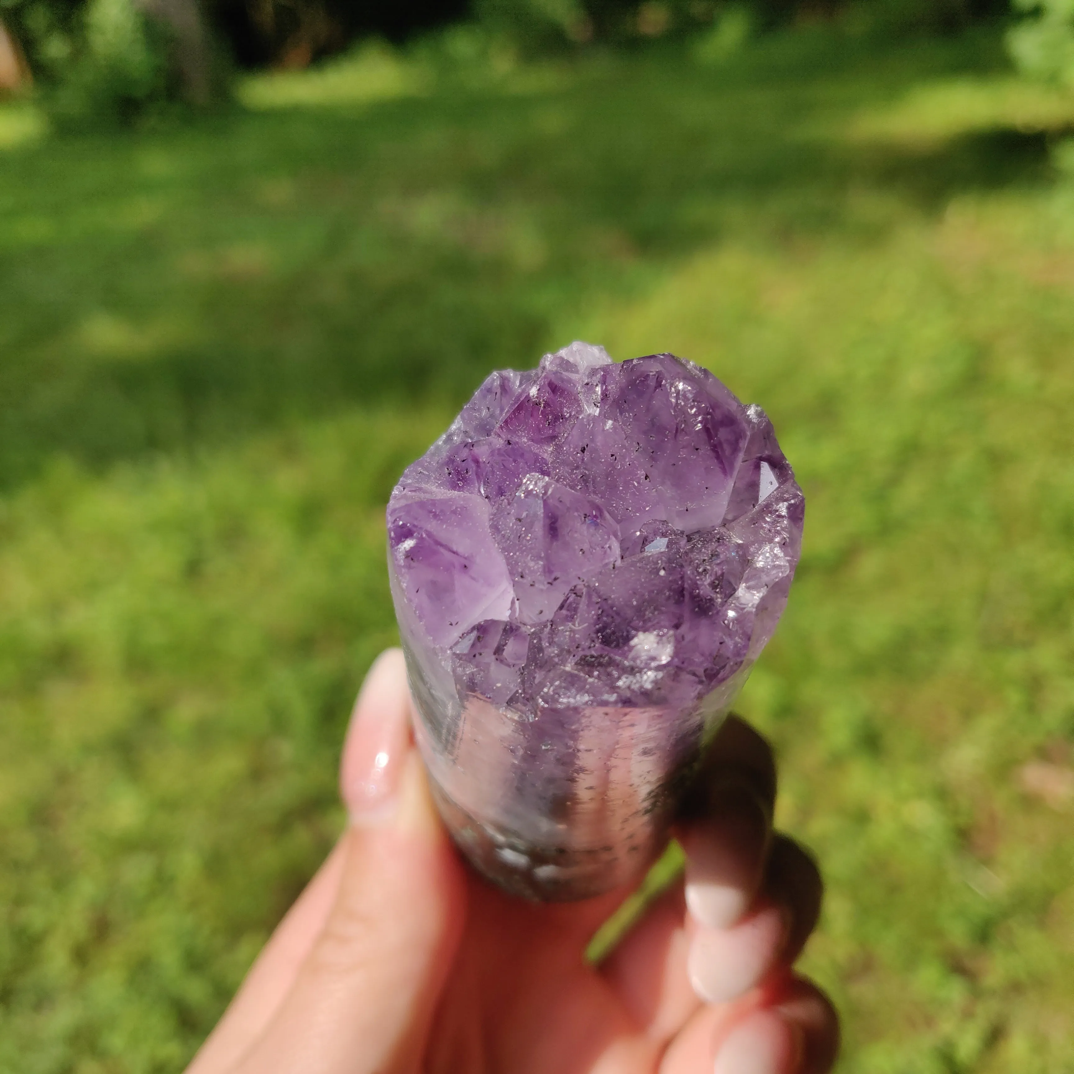 Amethyst Druzy Cylinder (#5)