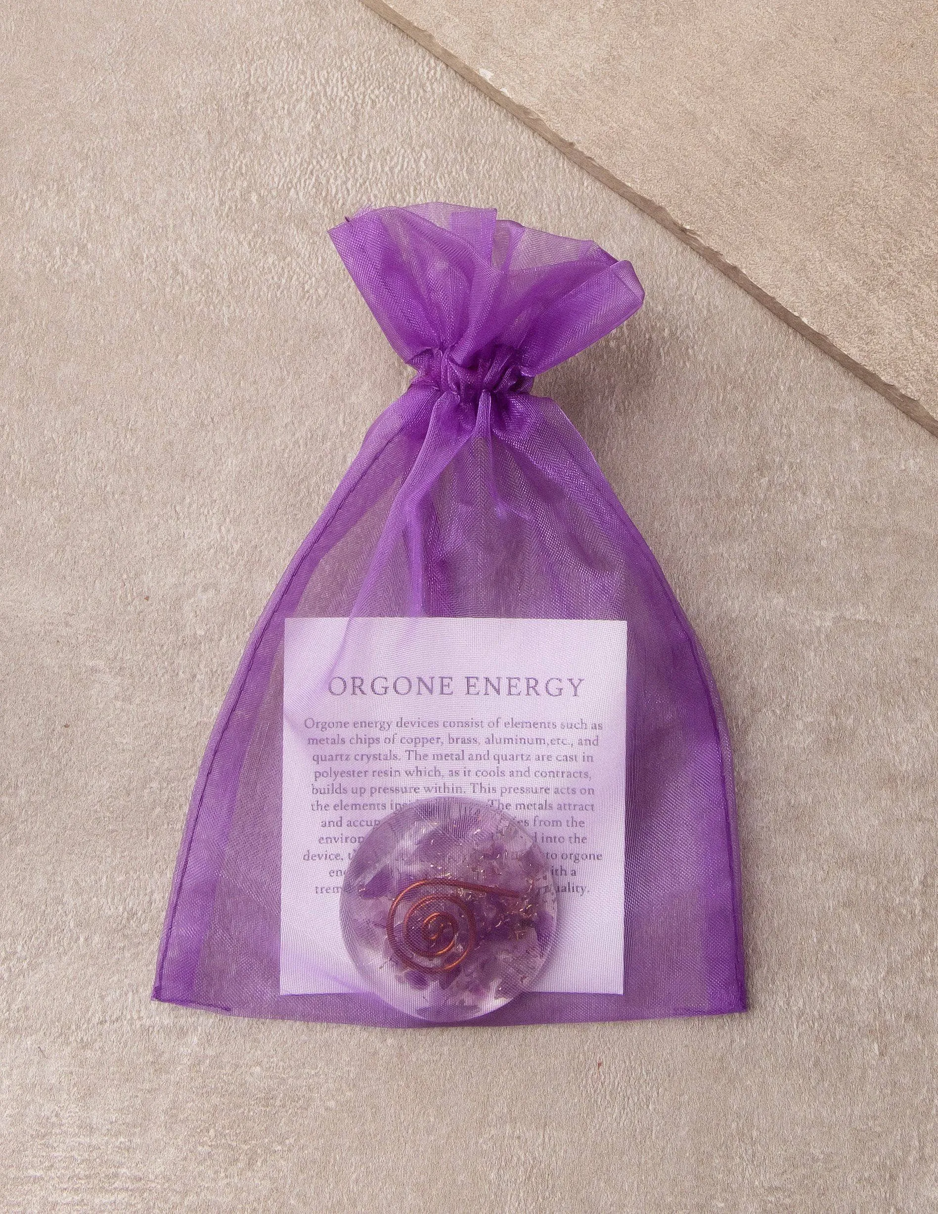 Amethyst Orgone Disc - As-Is-Clearance