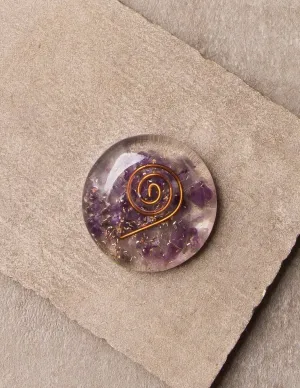 Amethyst Orgone Disc - As-Is-Clearance