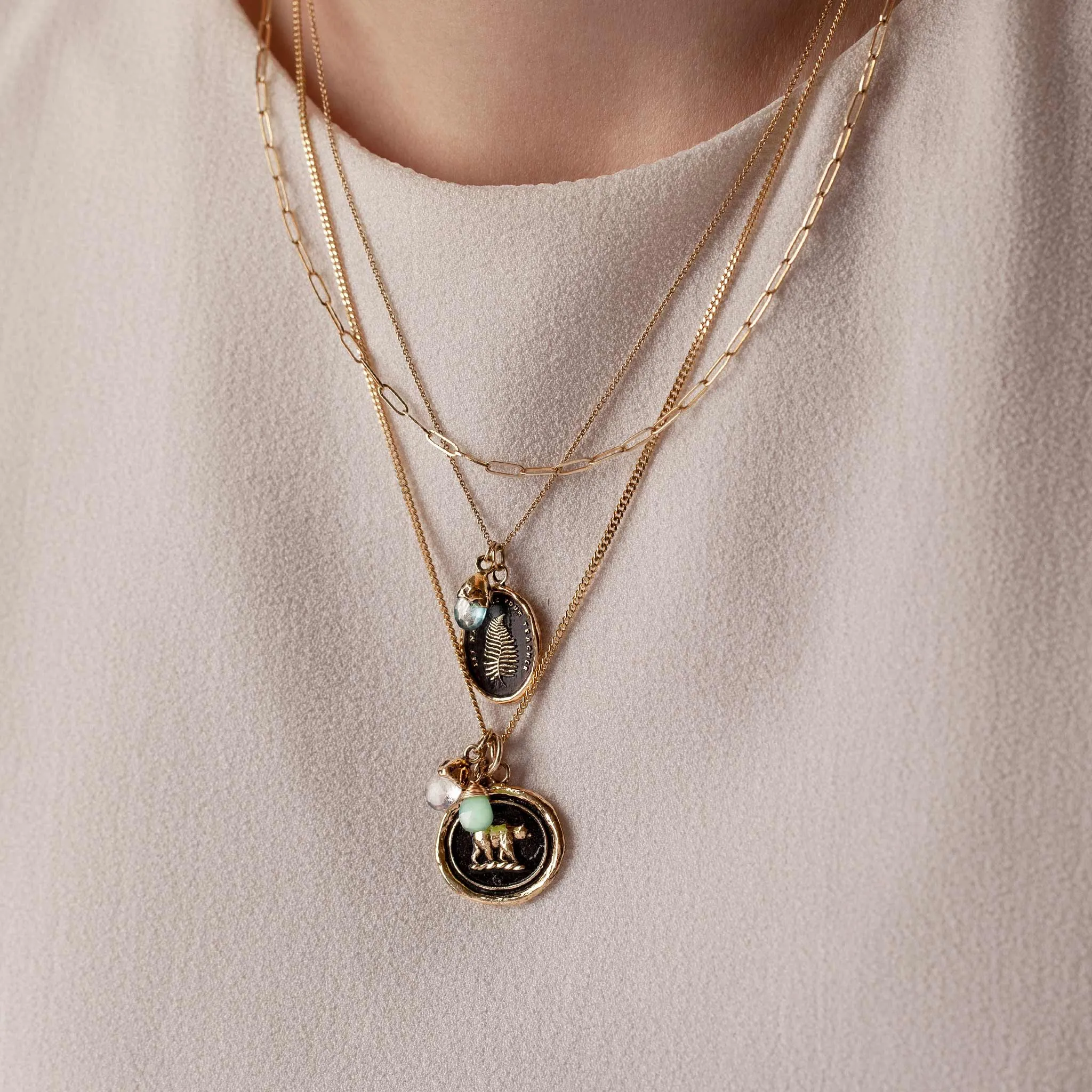 Balance 14K Gold Capped Attraction Charm