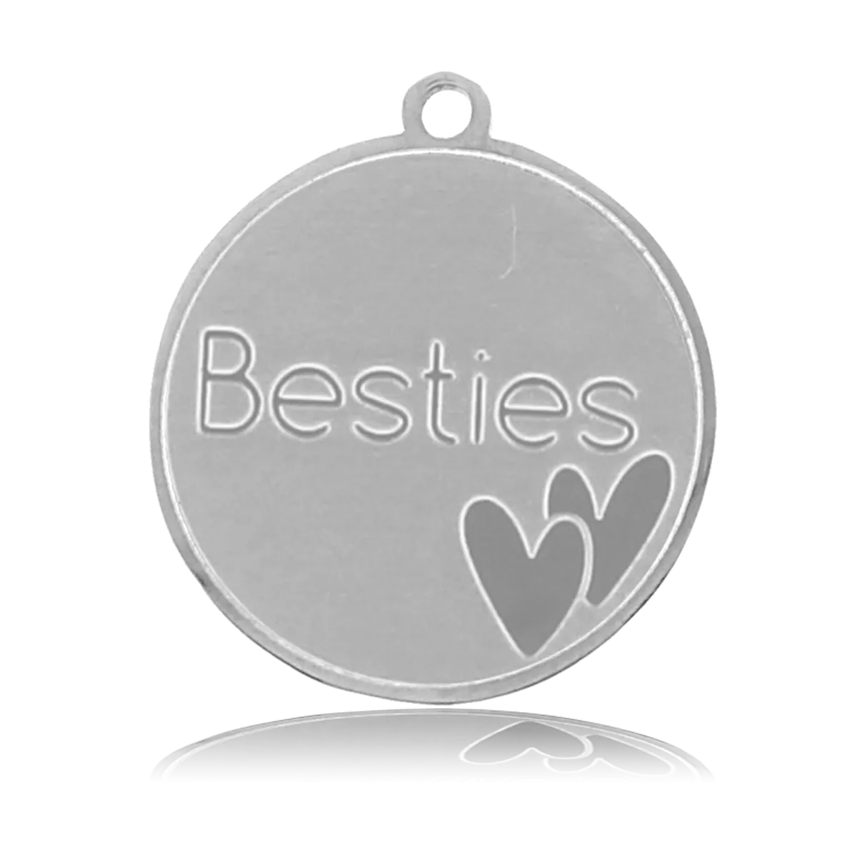 Besties Charm with Blue Zebra Jade Charity Bracelet