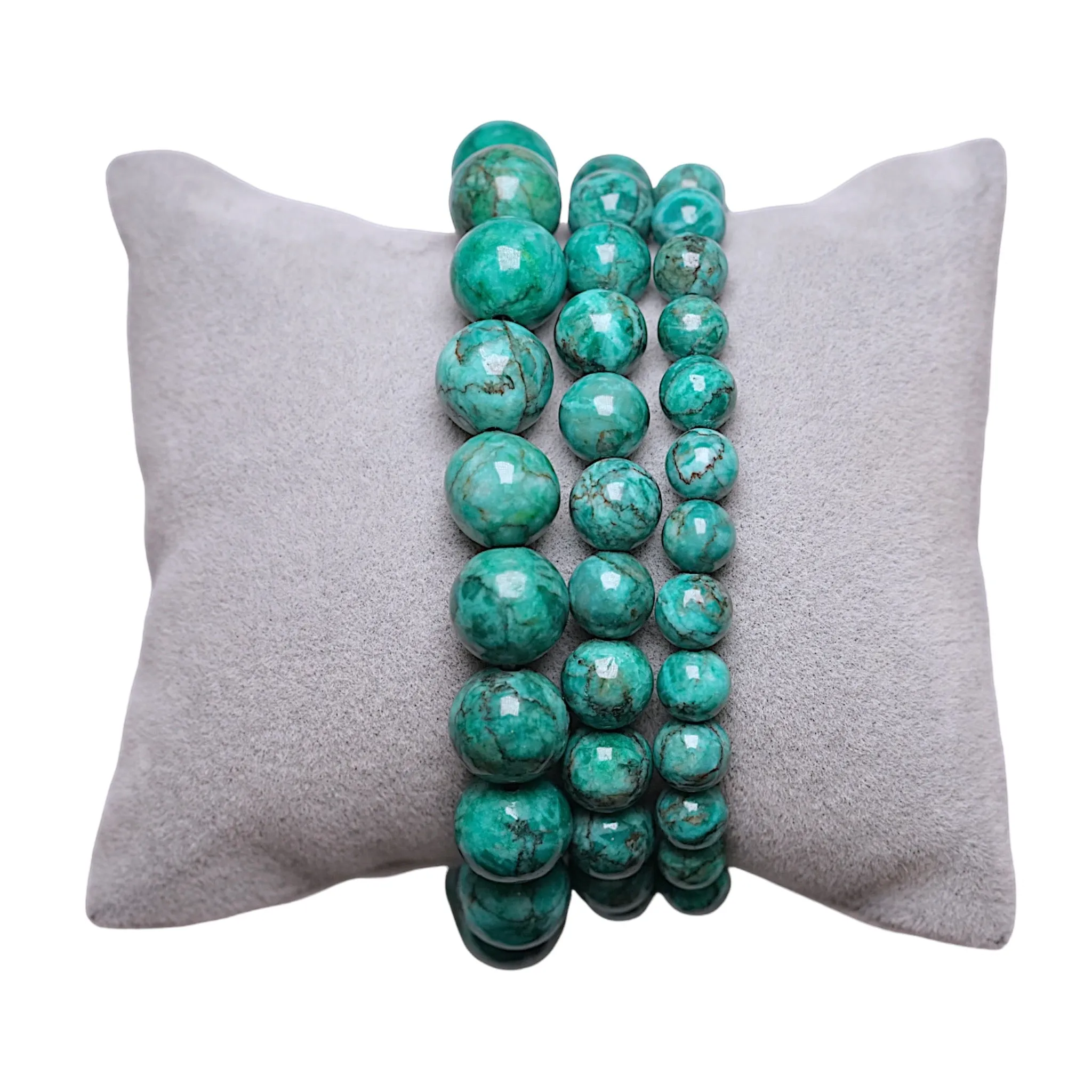 Bracelet Turquoise d’Afrique verte AA 