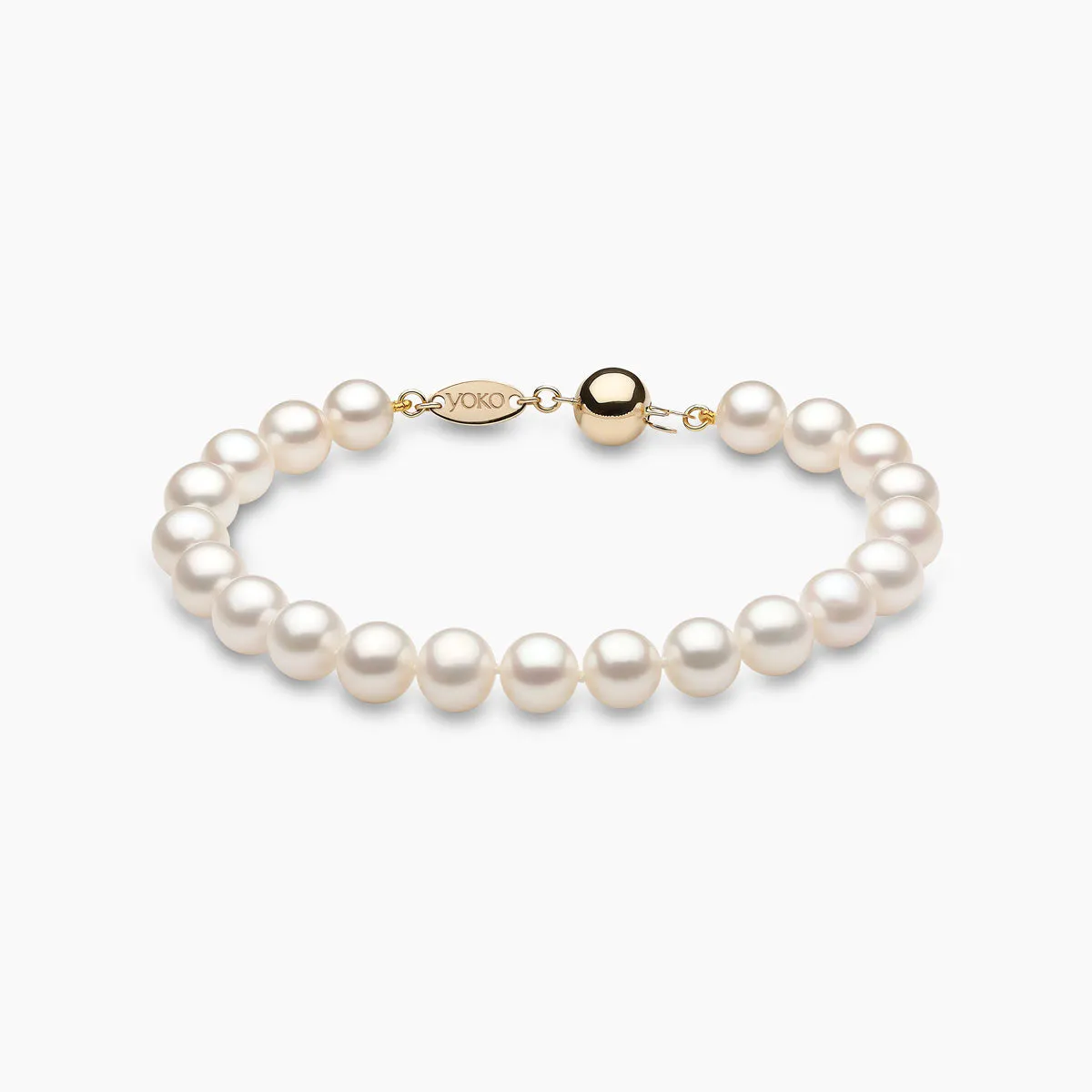 Classic 18K Gold Freshwater Pearl Bracelet