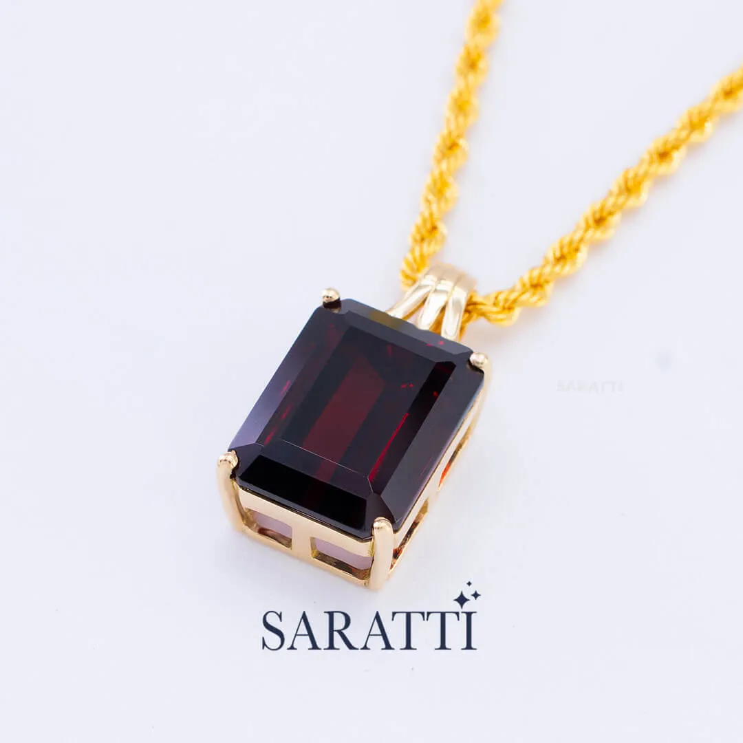 Crimson Knight Garnet Necklace