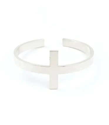 Cross Metal Cuff Bracelet