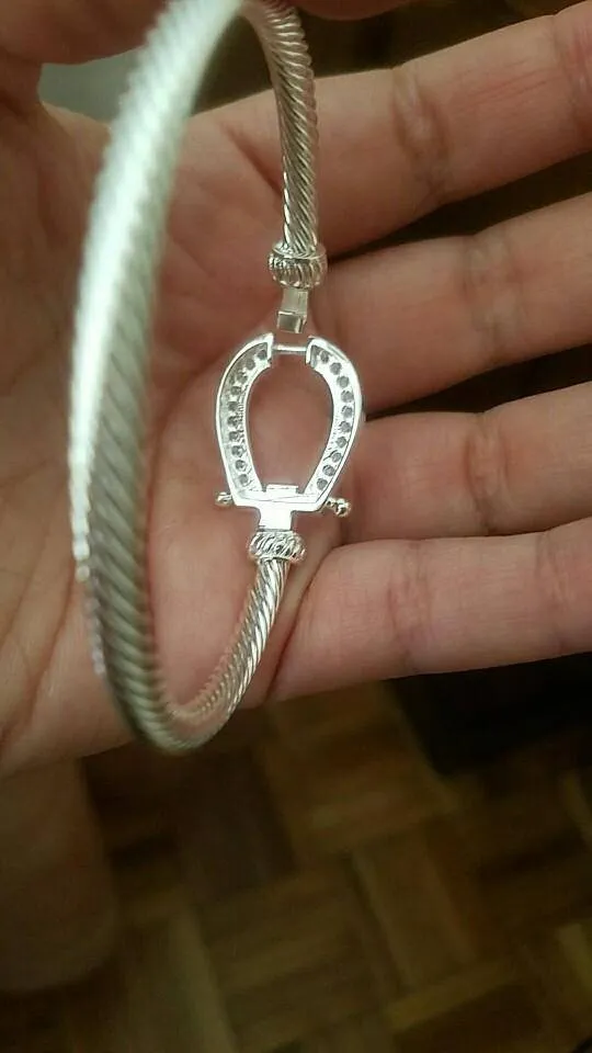 Crystal Horseshoe Cuff Bracelet