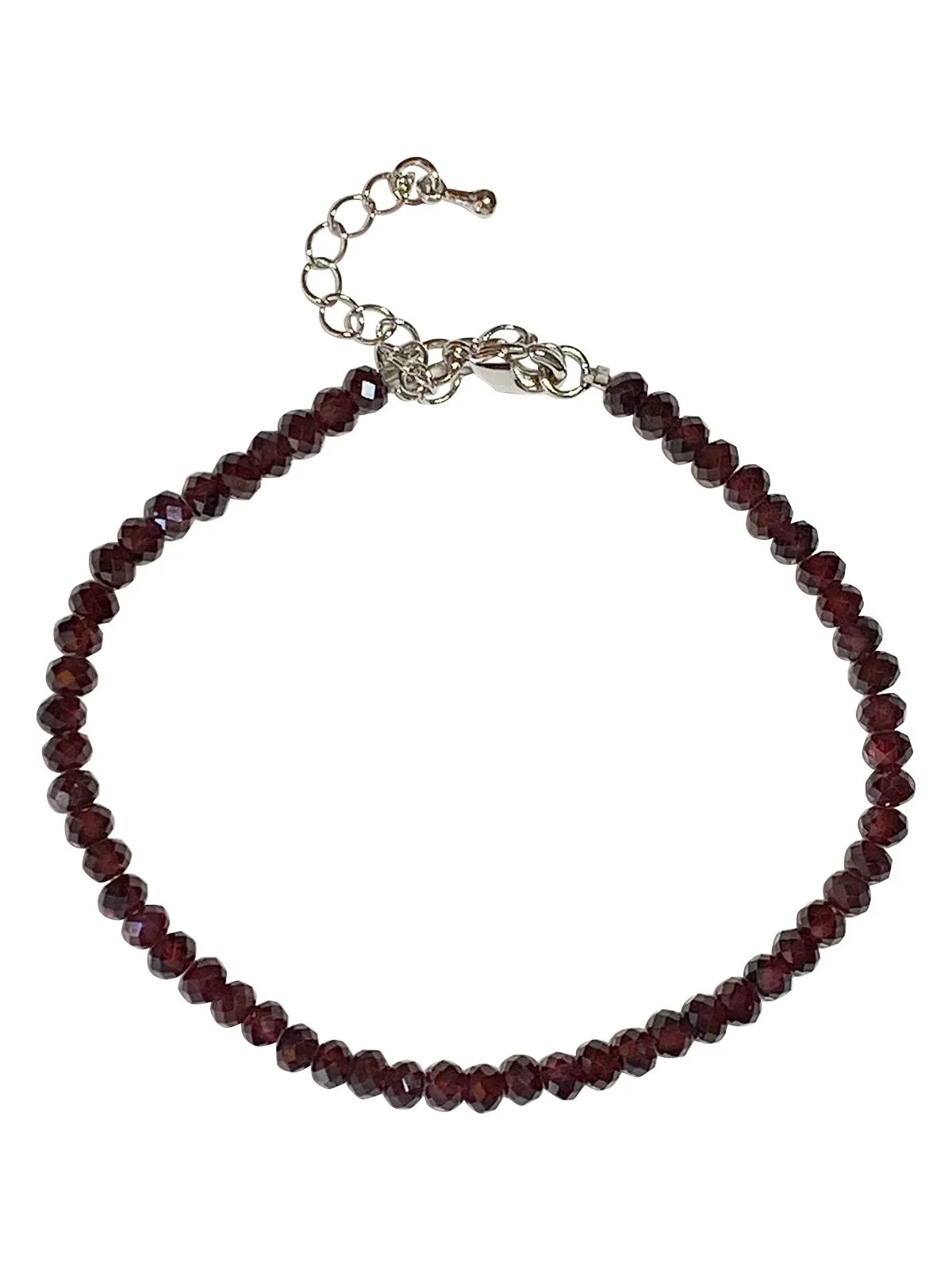 Dainty Garnet Gemstone Bracelet