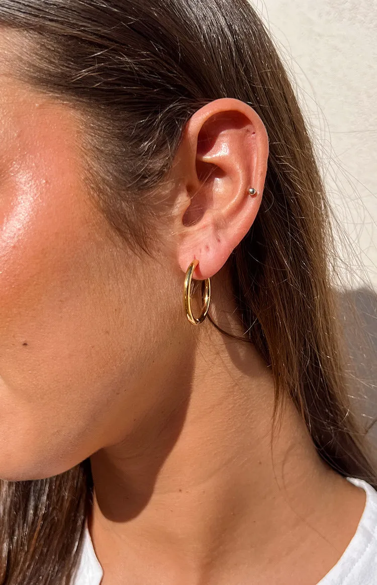 Danza Gold Hoop Earrings