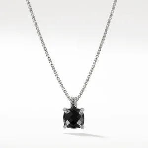 David Yurman Chatelaine Pendant Necklace with Black Onyx and Diamonds, 11mm