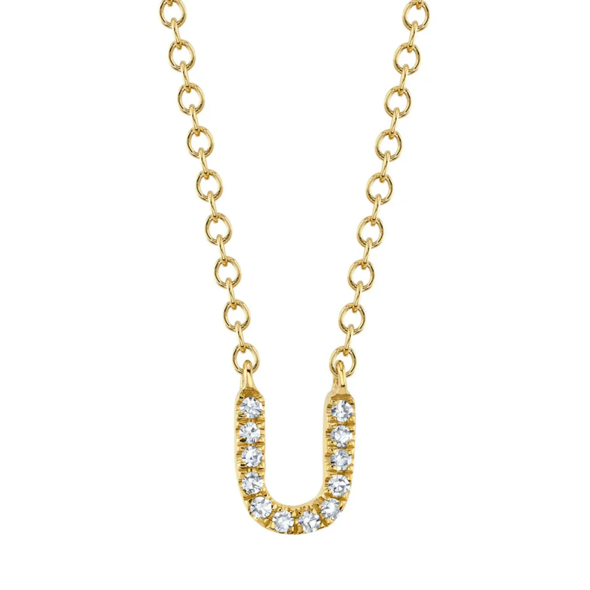 Diamond Initial Necklace