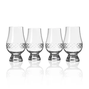 Diamond Scotch Glencairn Set