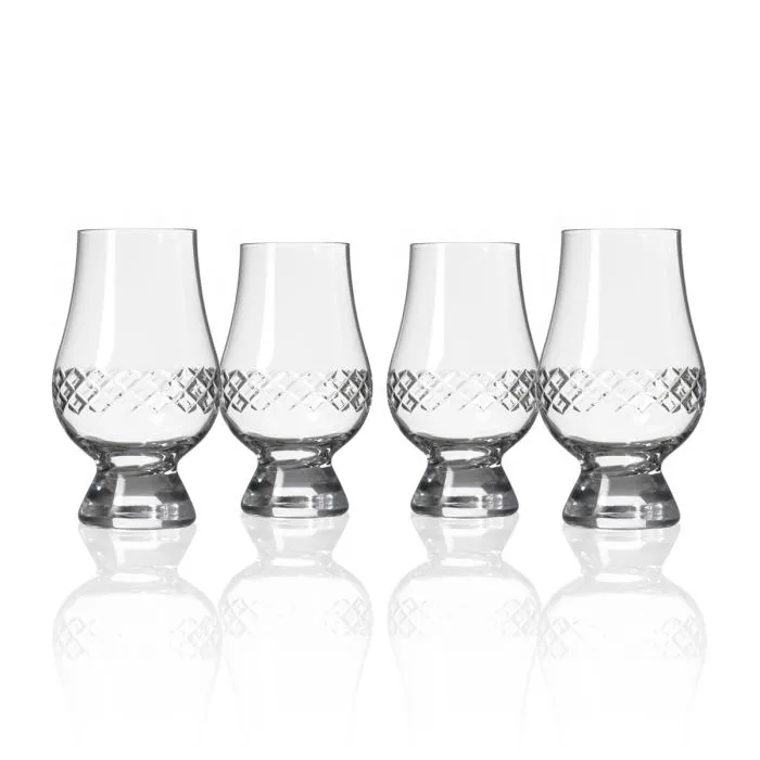 Diamond Scotch Glencairn Set