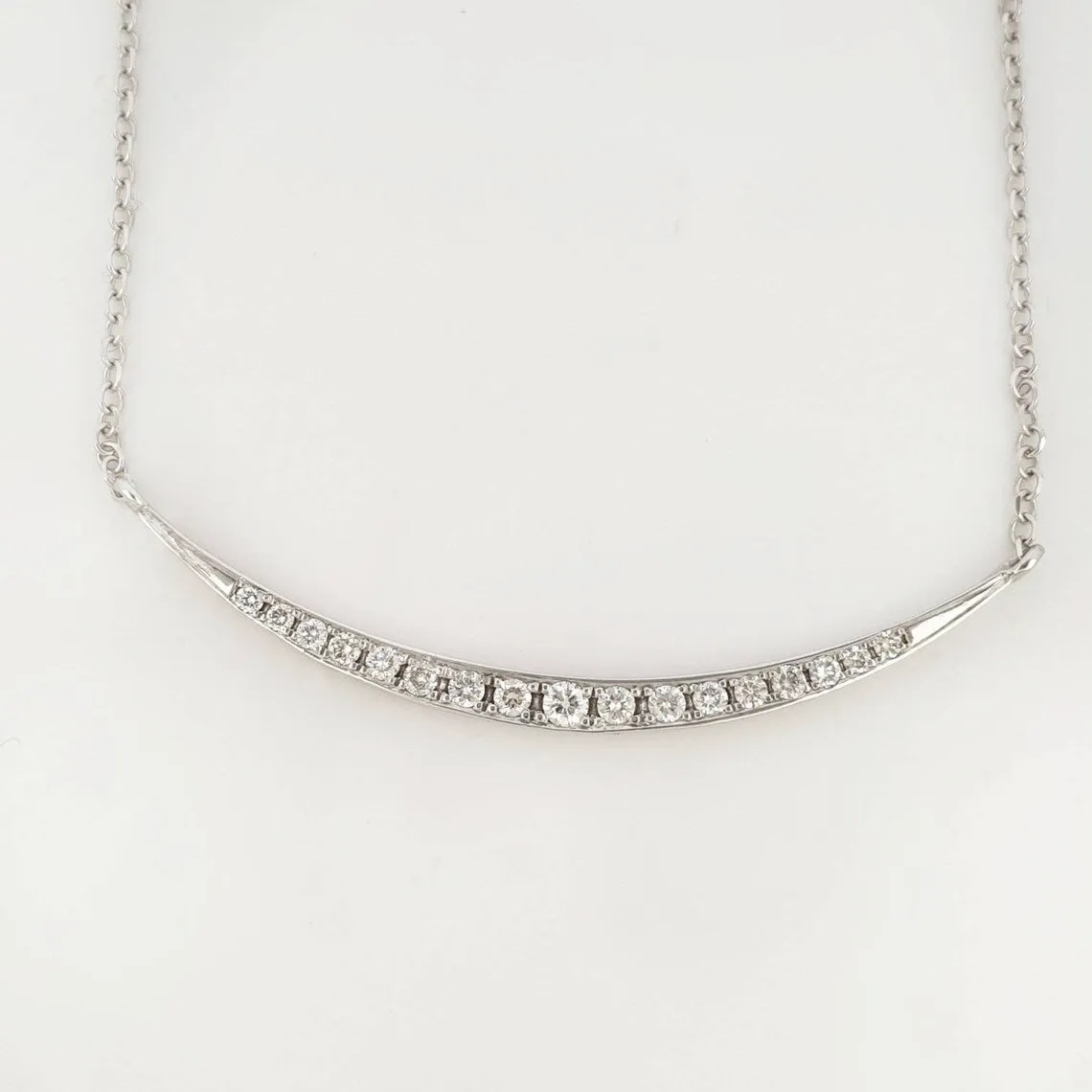 Diamond smile necklace