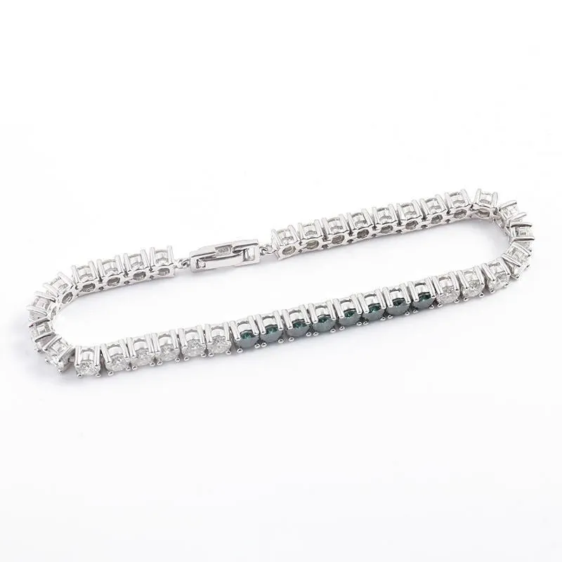 Emerald Elegance Tennis Bracelet