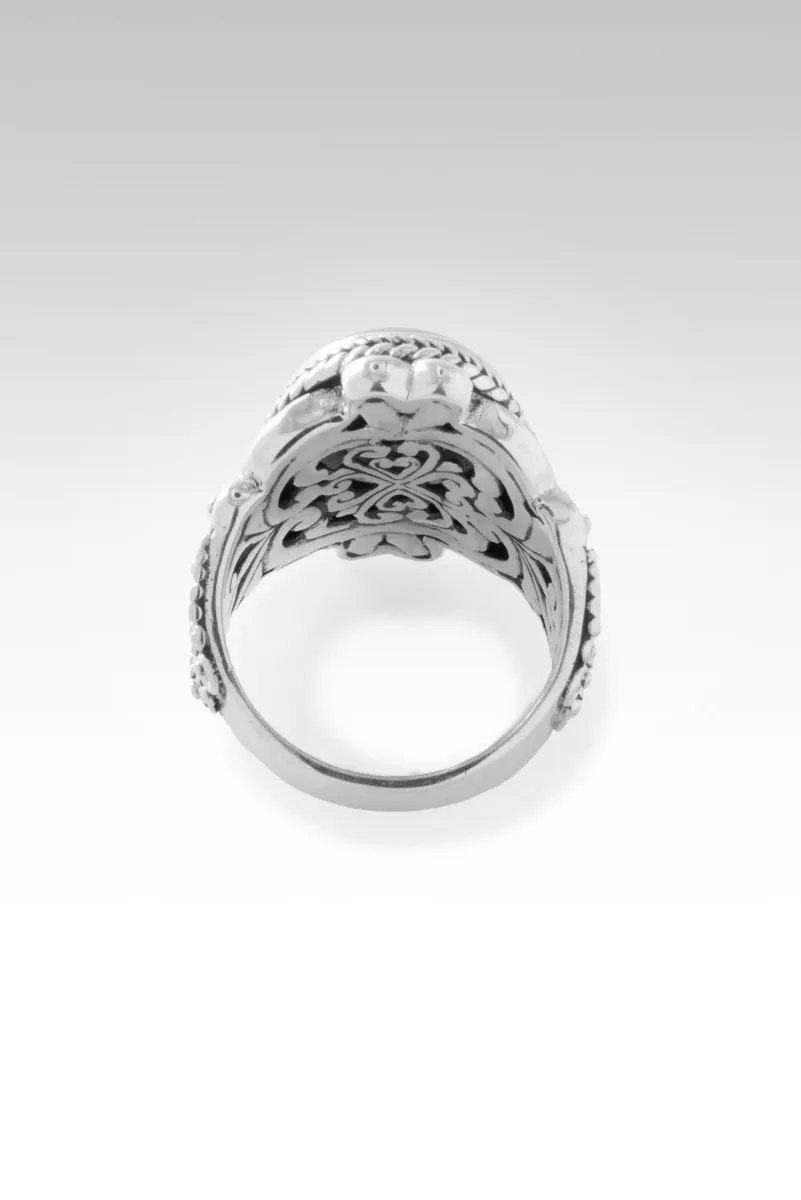 Ethereal Aura Ring™ in Banded Blue Opal