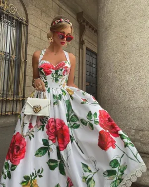 Fashion Unique Sweetheart Flowers Prom Dress  |Ballbellas