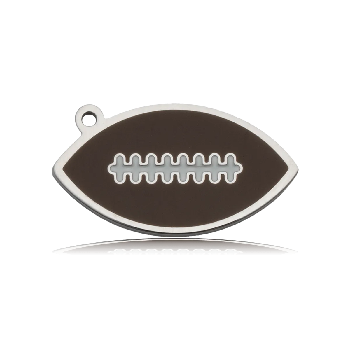 Football Enamel Charm with Lemonade Jade Charity Bracelet