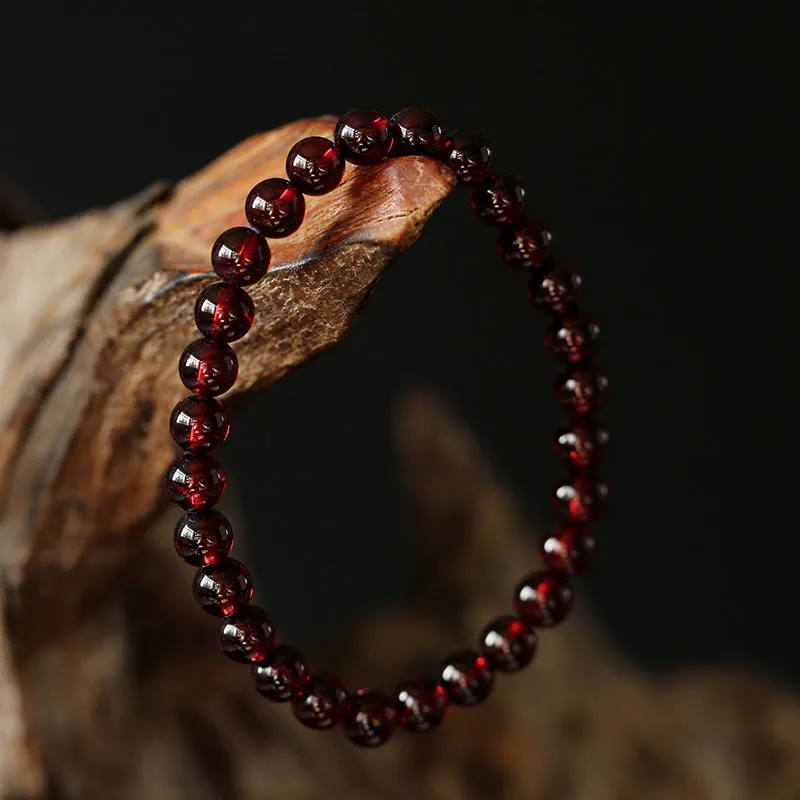 Genuine PREMIUM Natural Red Garnet Bracelet