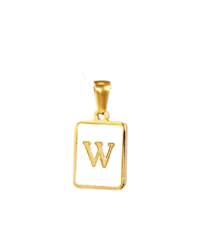 Gold Opal Initial Pendant