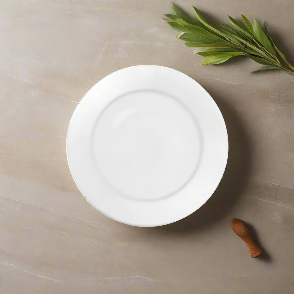 Golden Opal Mikasa Bone Plain White Dinner Serving Plate 26cm (Set of 6)