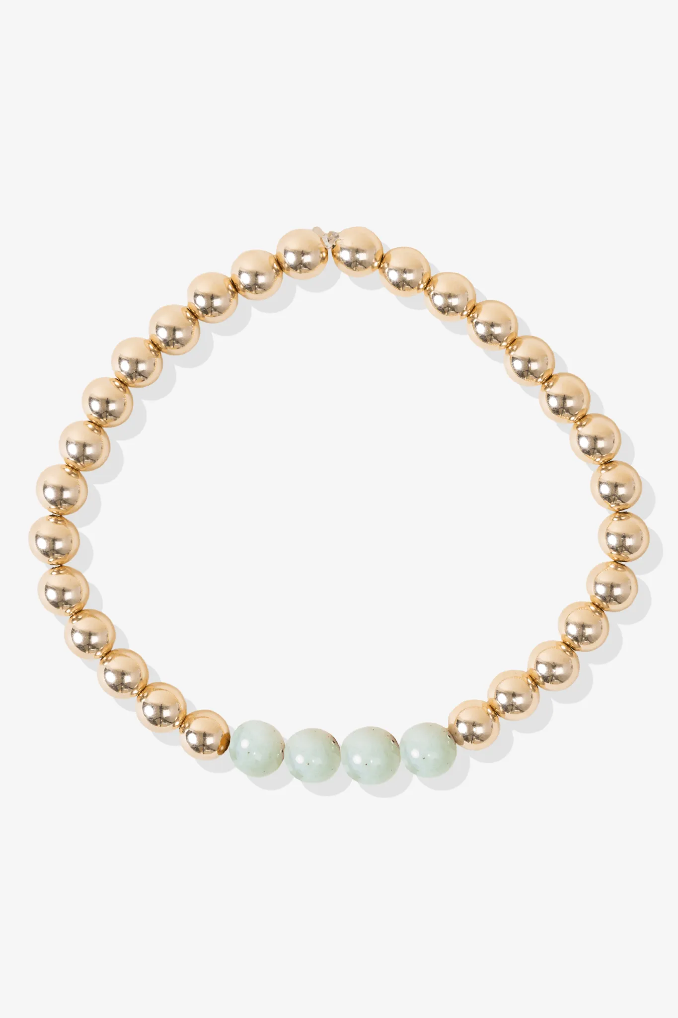 Grand Fortune Green Garnet Bracelet With REAL Gold Beads