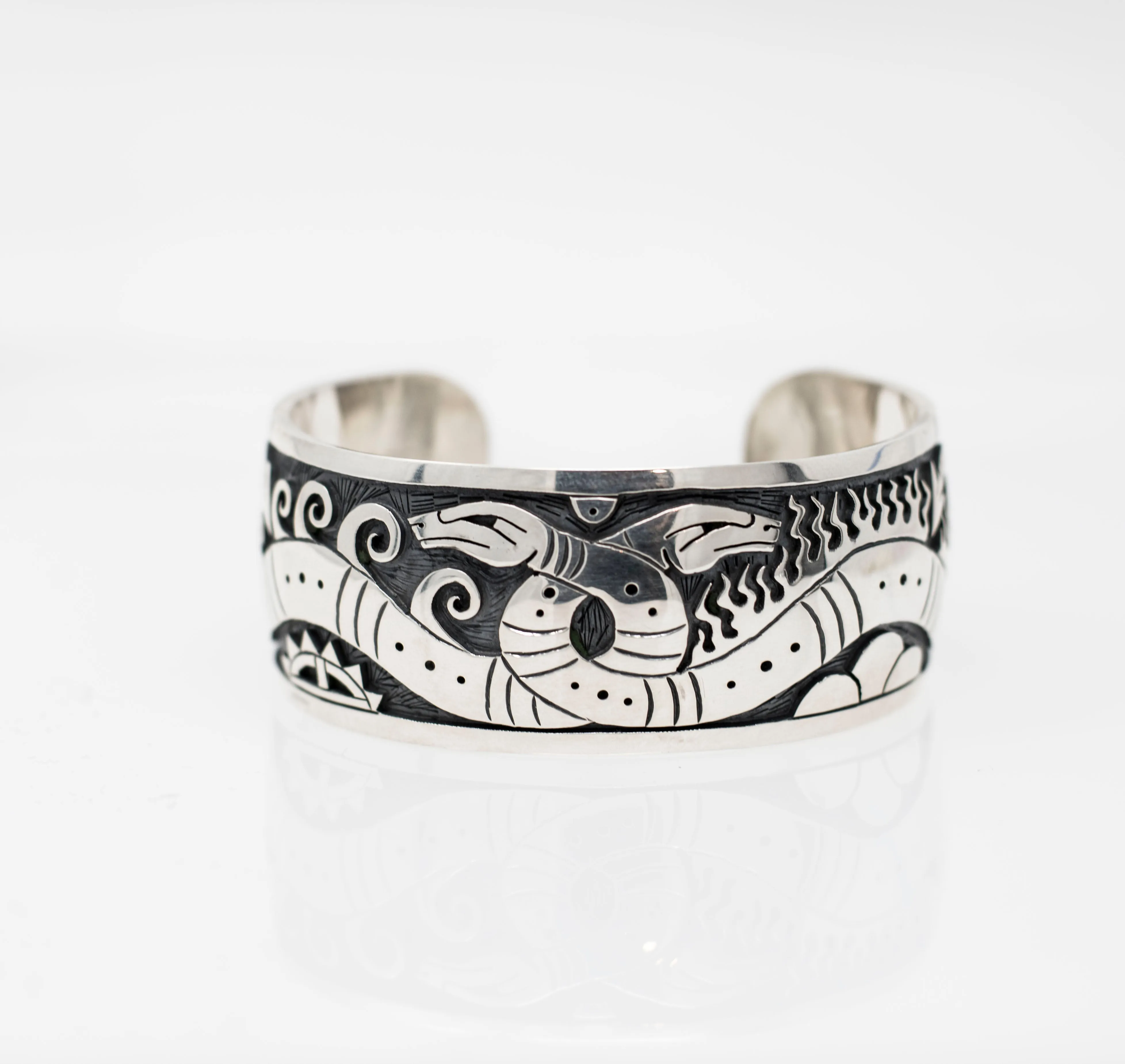 Hopi Water and Fire Snake Cuff