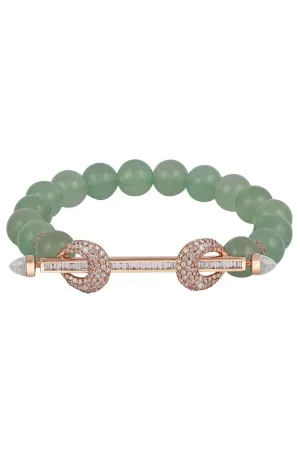Jade Diamond Chakra Bracelet