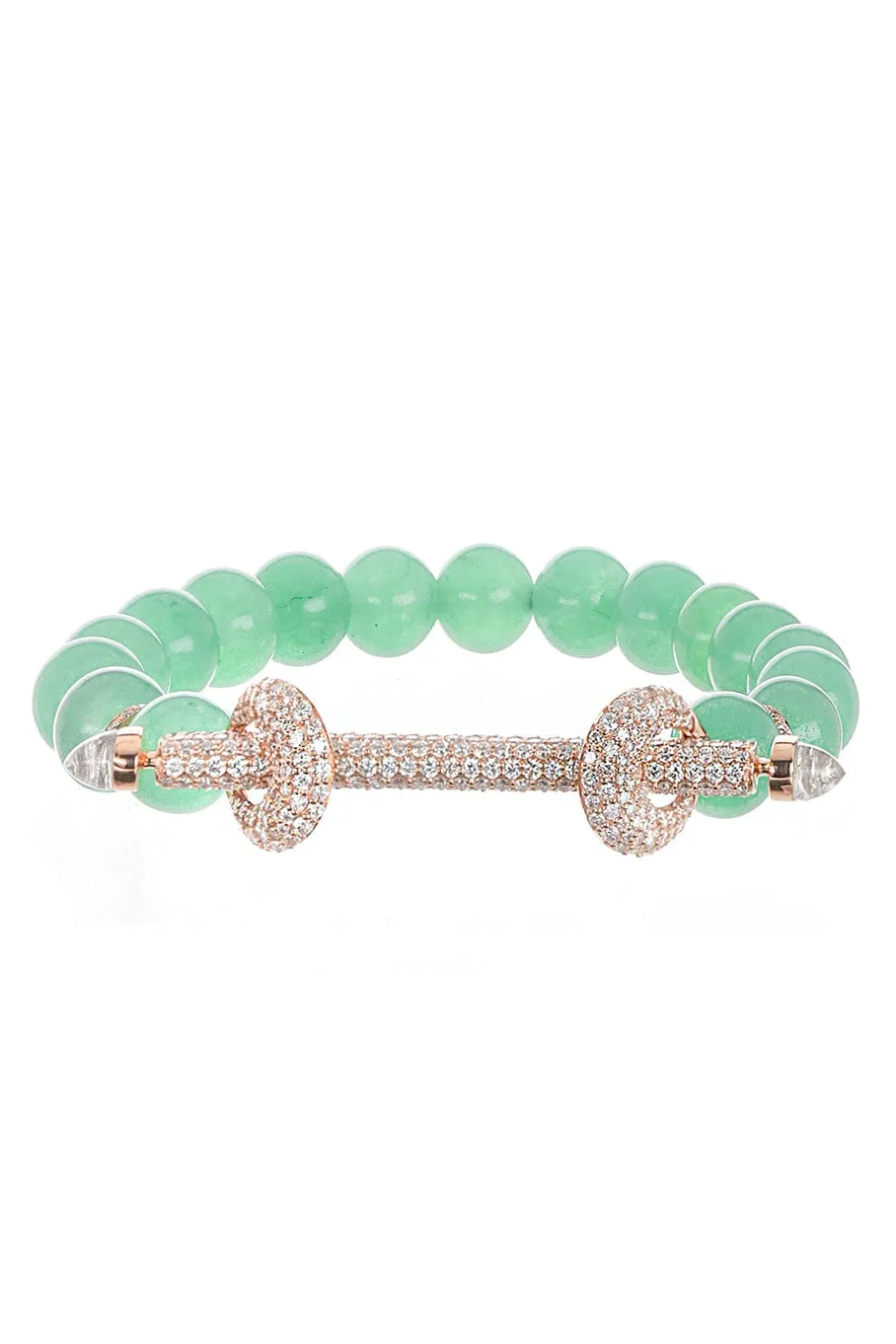 Jade Pave Chakra Bracelet