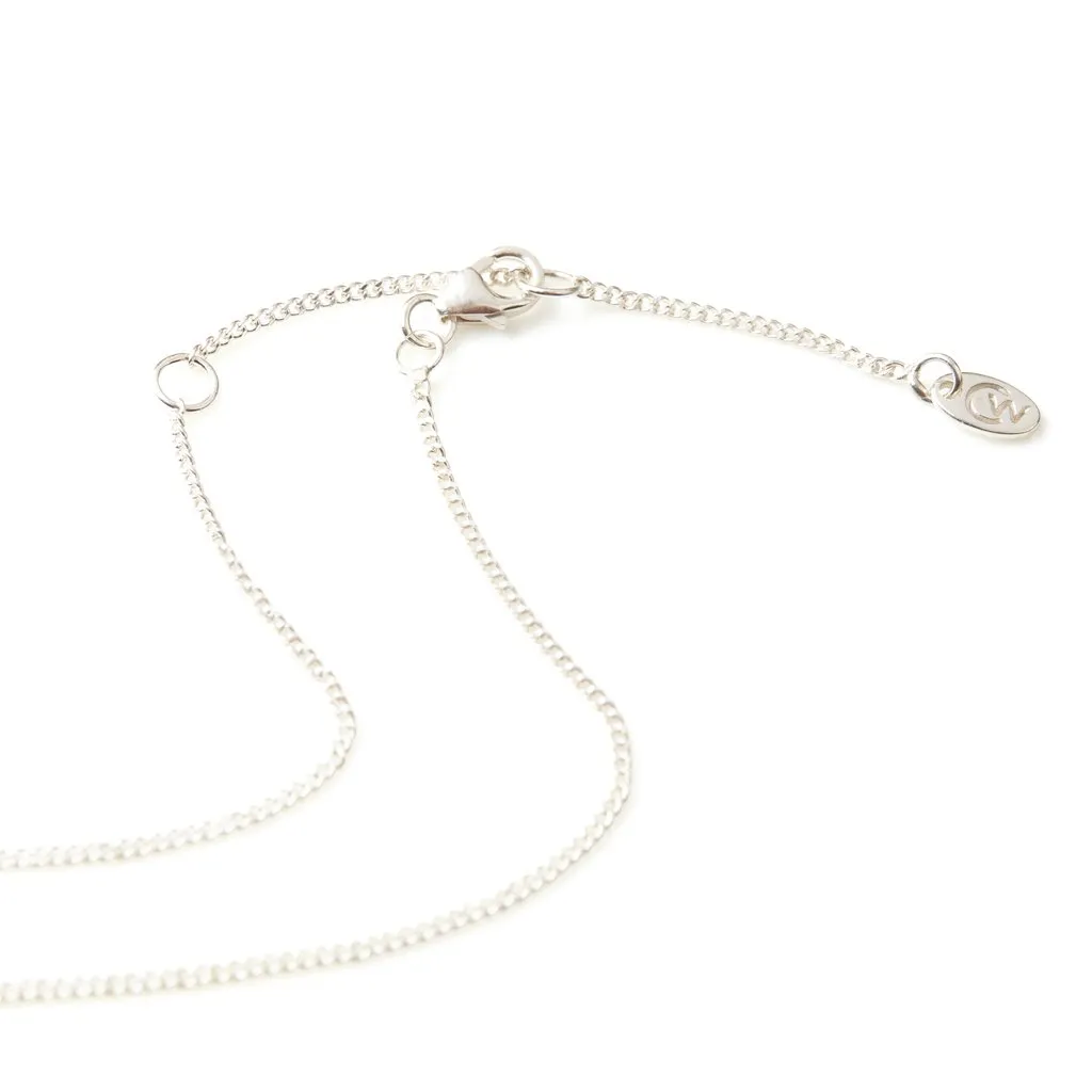 January Birthstone Charm Necklace - Garnet