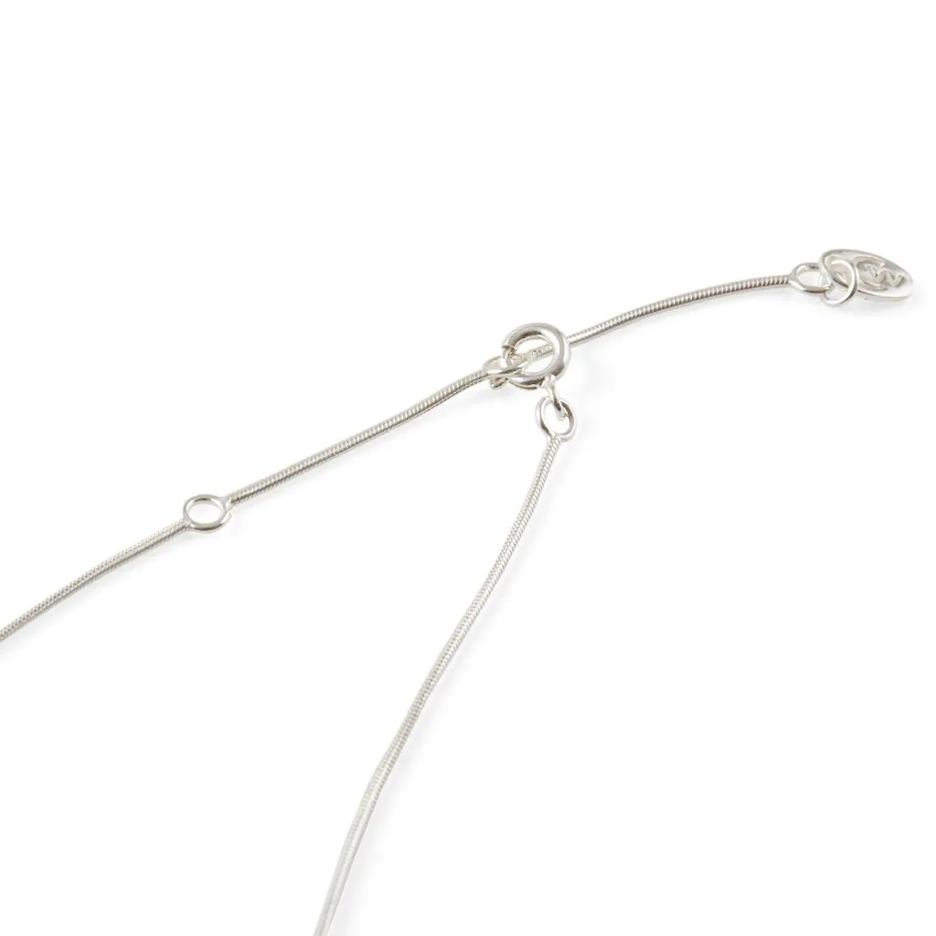 January Birthstone Charm Necklace - Garnet