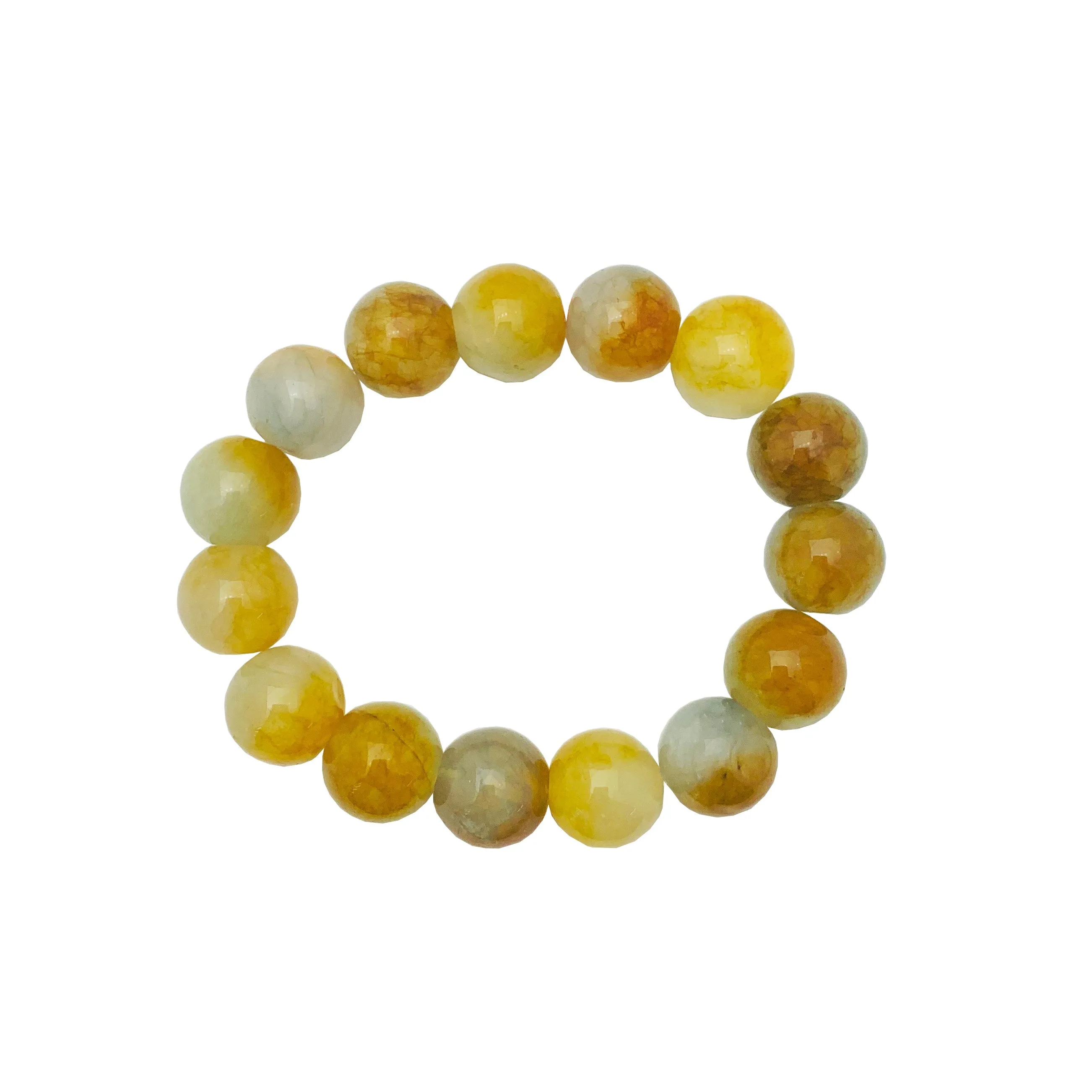 Light Brown ball Bracelet (Jade).