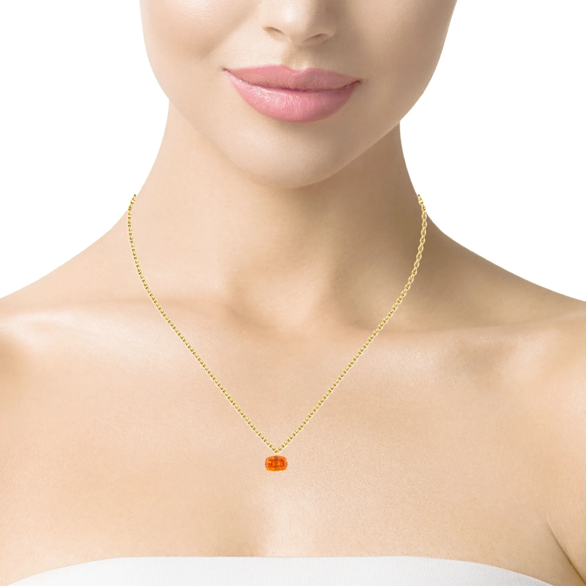 Loose Spessartite Mandarin Garnet, 4.97 Carats, Gemstone for Ring or Pendant