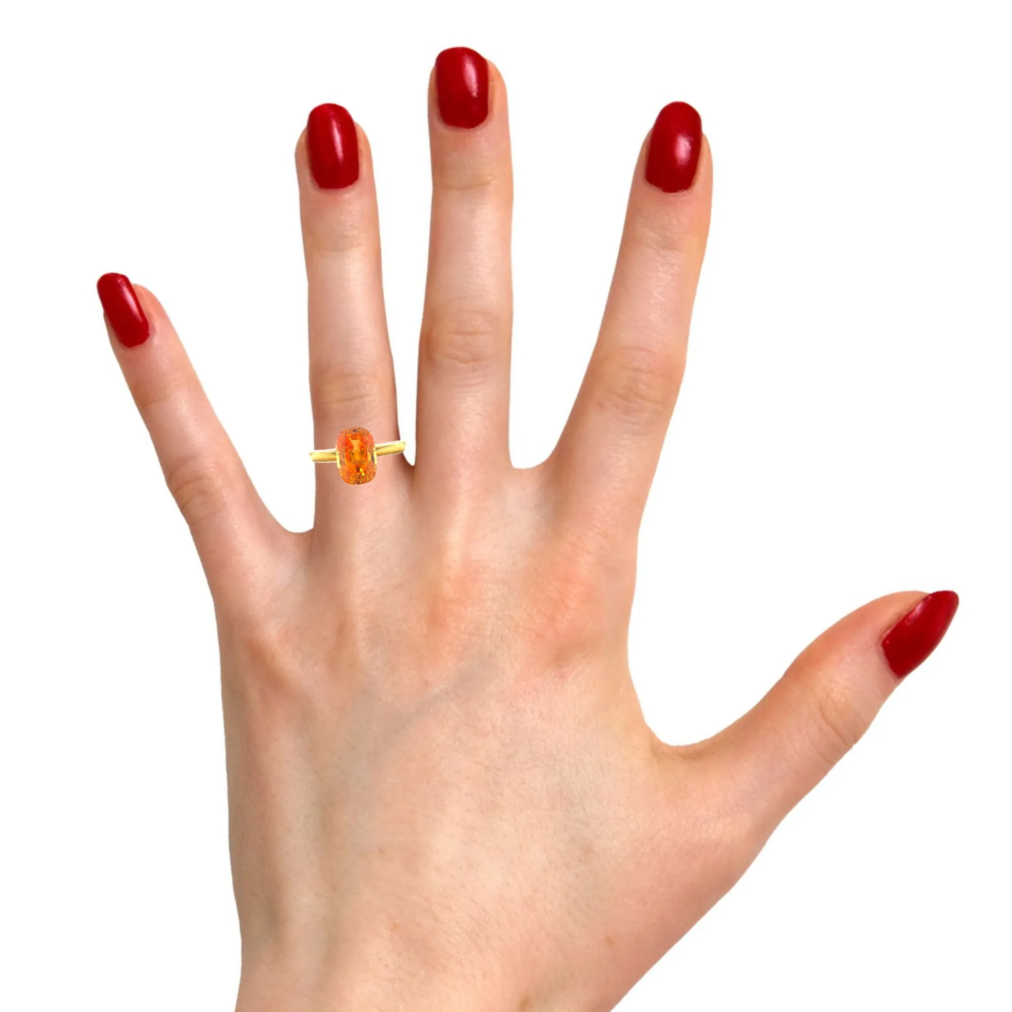 Loose Spessartite Mandarin Garnet, 4.97 Carats, Gemstone for Ring or Pendant