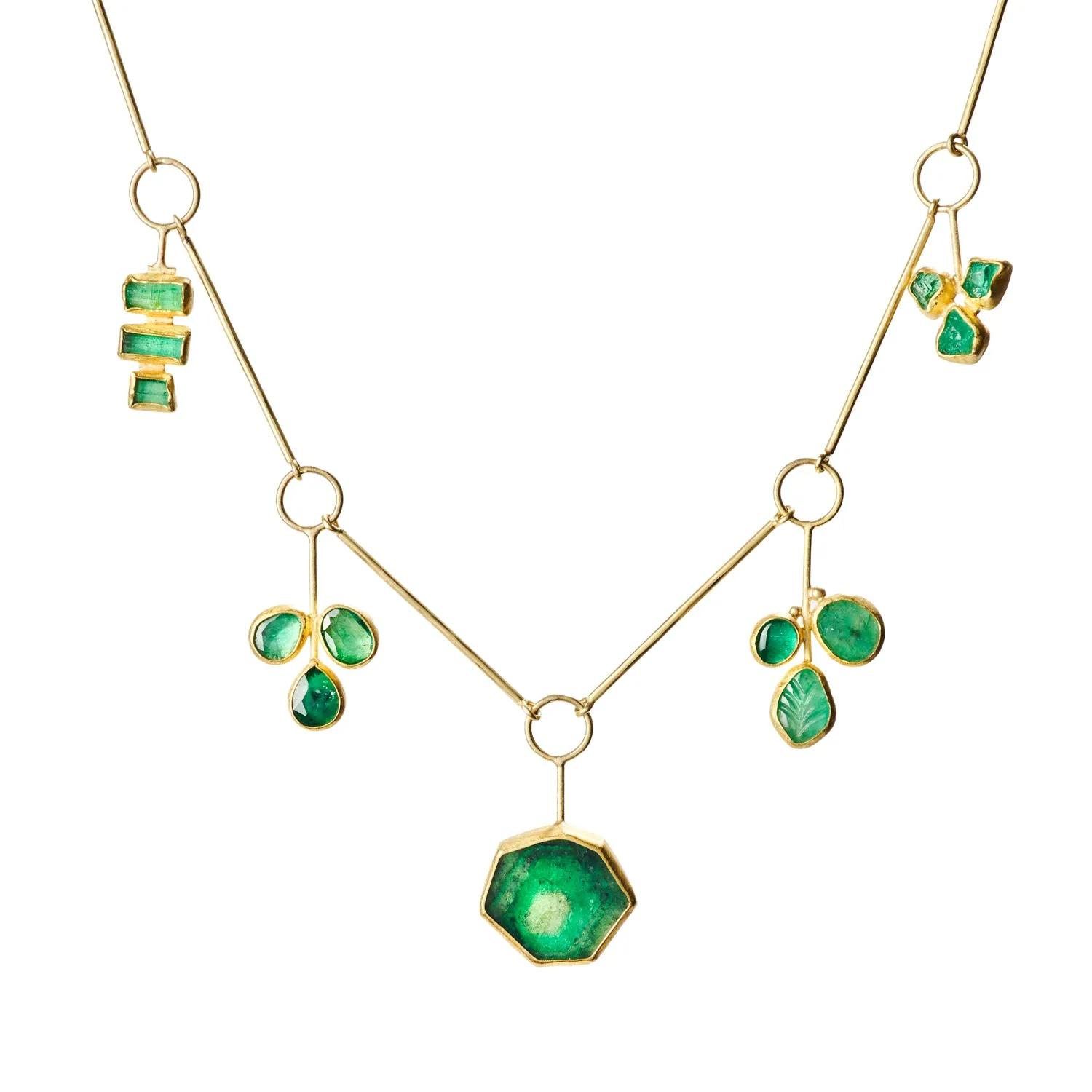 Mixed Emerald Necklace