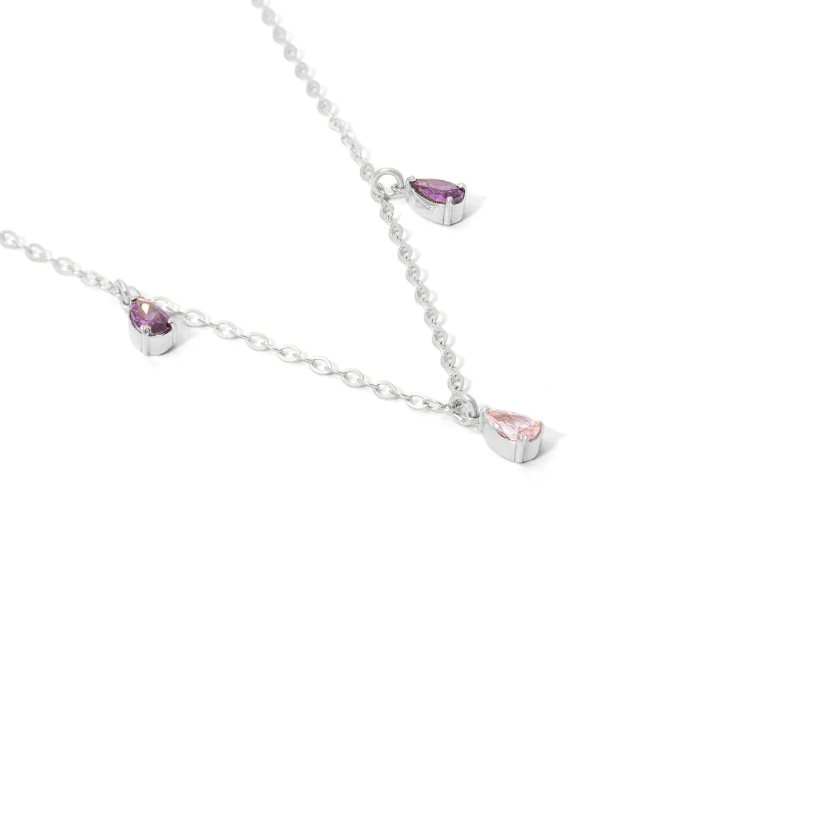 Purple Drops Necklace