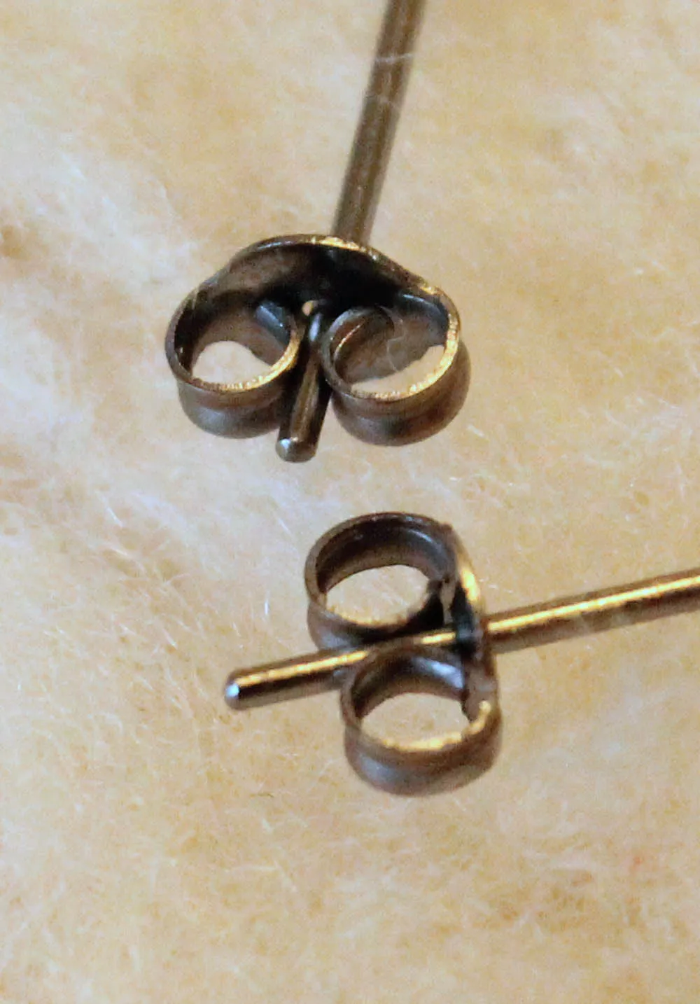 Rose Quartz Bezel Gemstones, Large (Niobium or Titanium Stud Earrings)