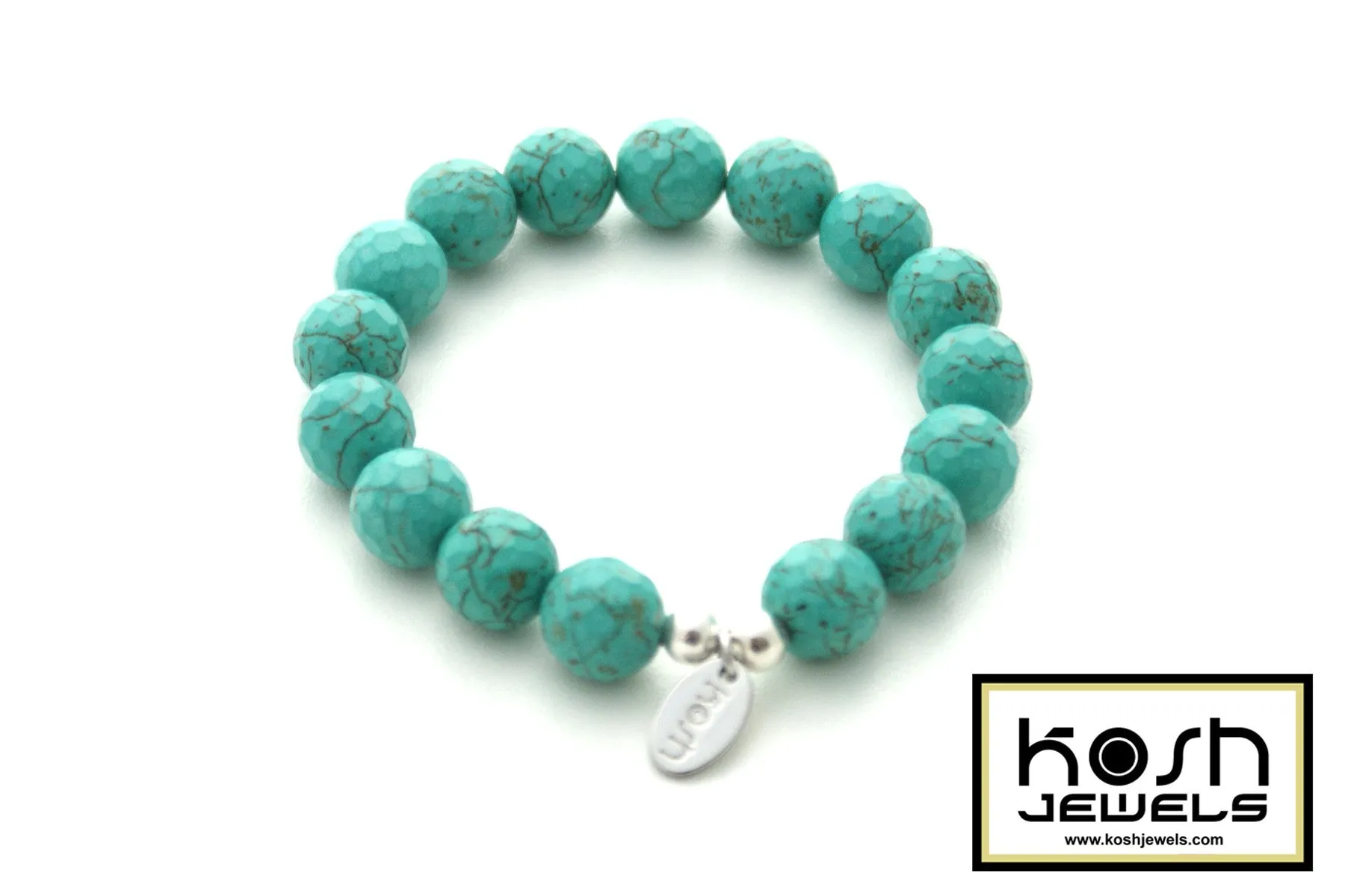 TURQUOISE SIGNATURE BEADED BRACELET
