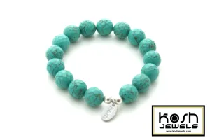 TURQUOISE SIGNATURE BEADED BRACELET