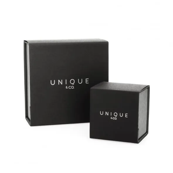 Unique & Co Black Leather Bracelet B348BL