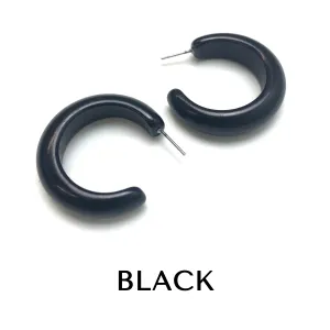 Vintage Lucille Lucite Hoop Earrings