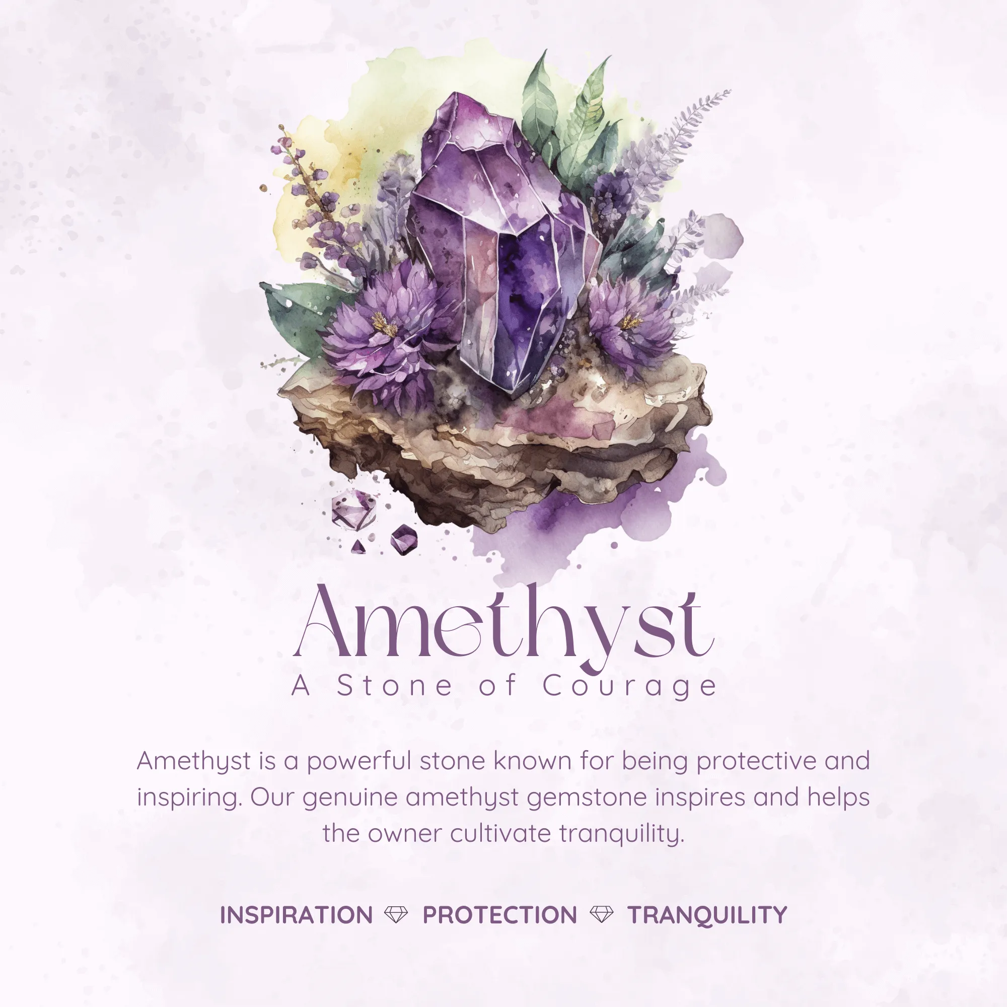 Violet Blooms Amethyst Ring